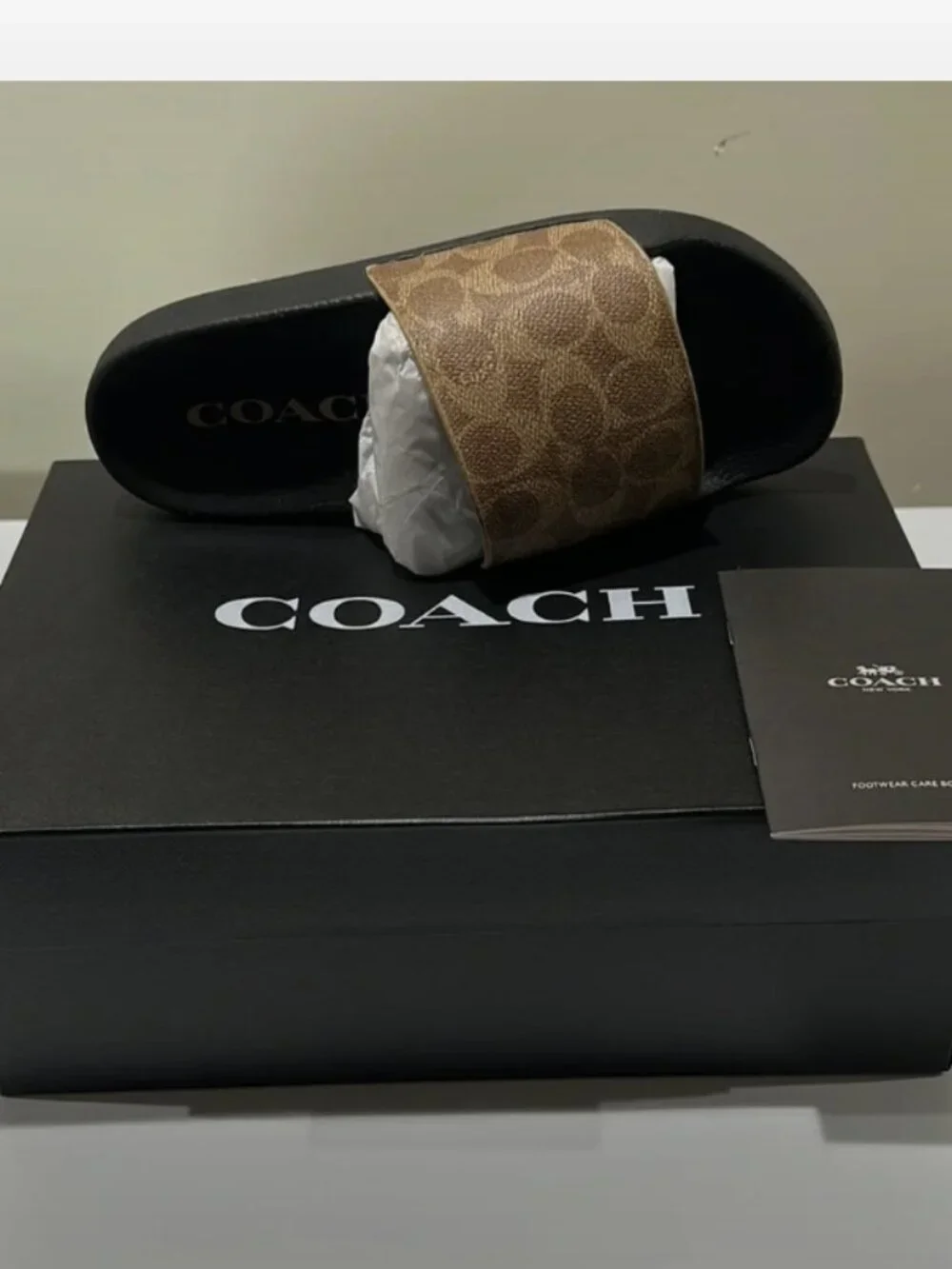 Coach Udele Sport Slide In Signature Canvas Size 8 New In Box